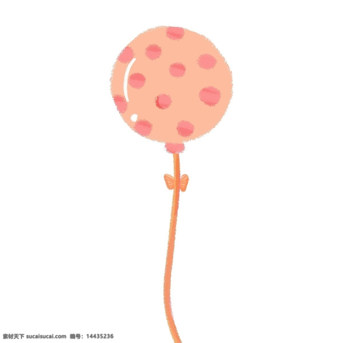 橘色斑点气球 橘色 斑点 气球 美丽 孩子 梦幻 六一