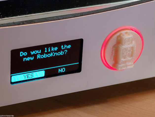 roboknob ultimaker 3d打印模型 3d 打印 模型 ultimaker2 um2 stl 灰色