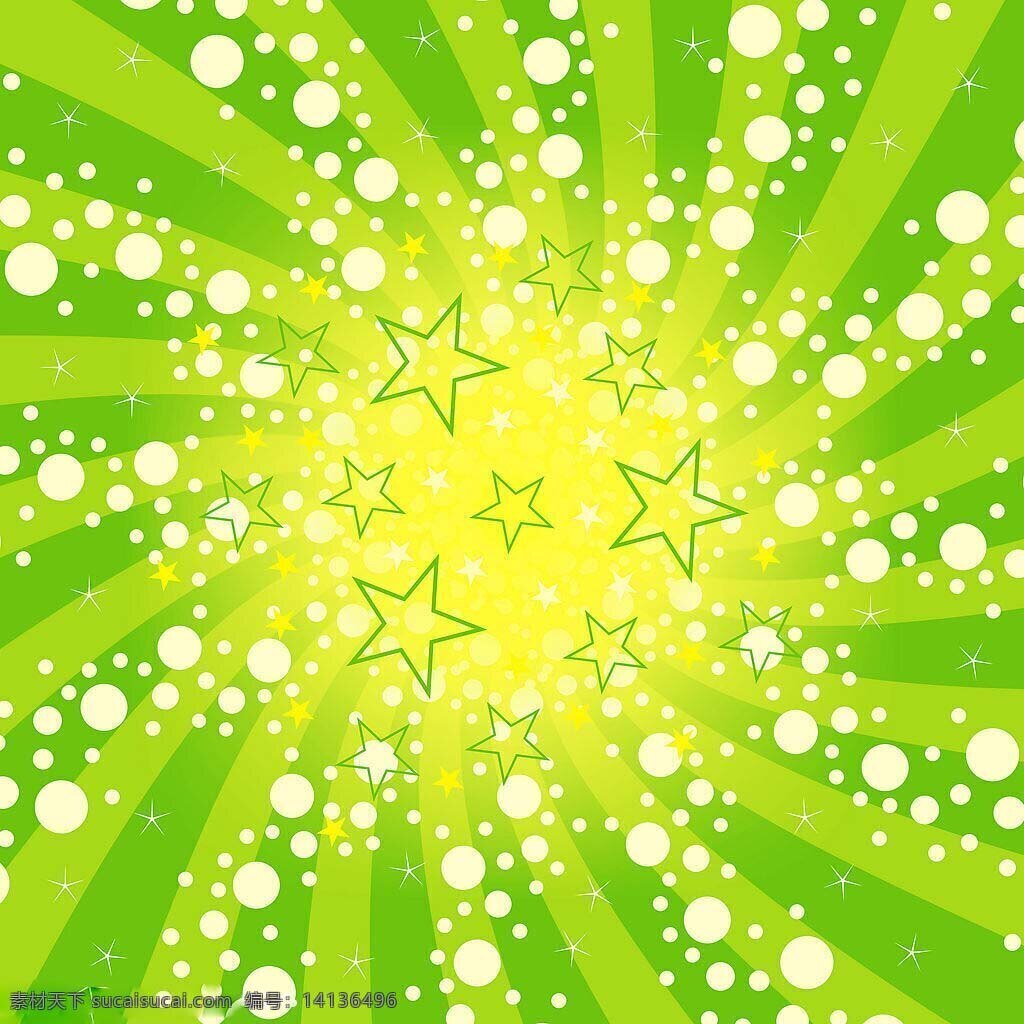 绿色 背景 动感 光点 星星 波普 背景图片