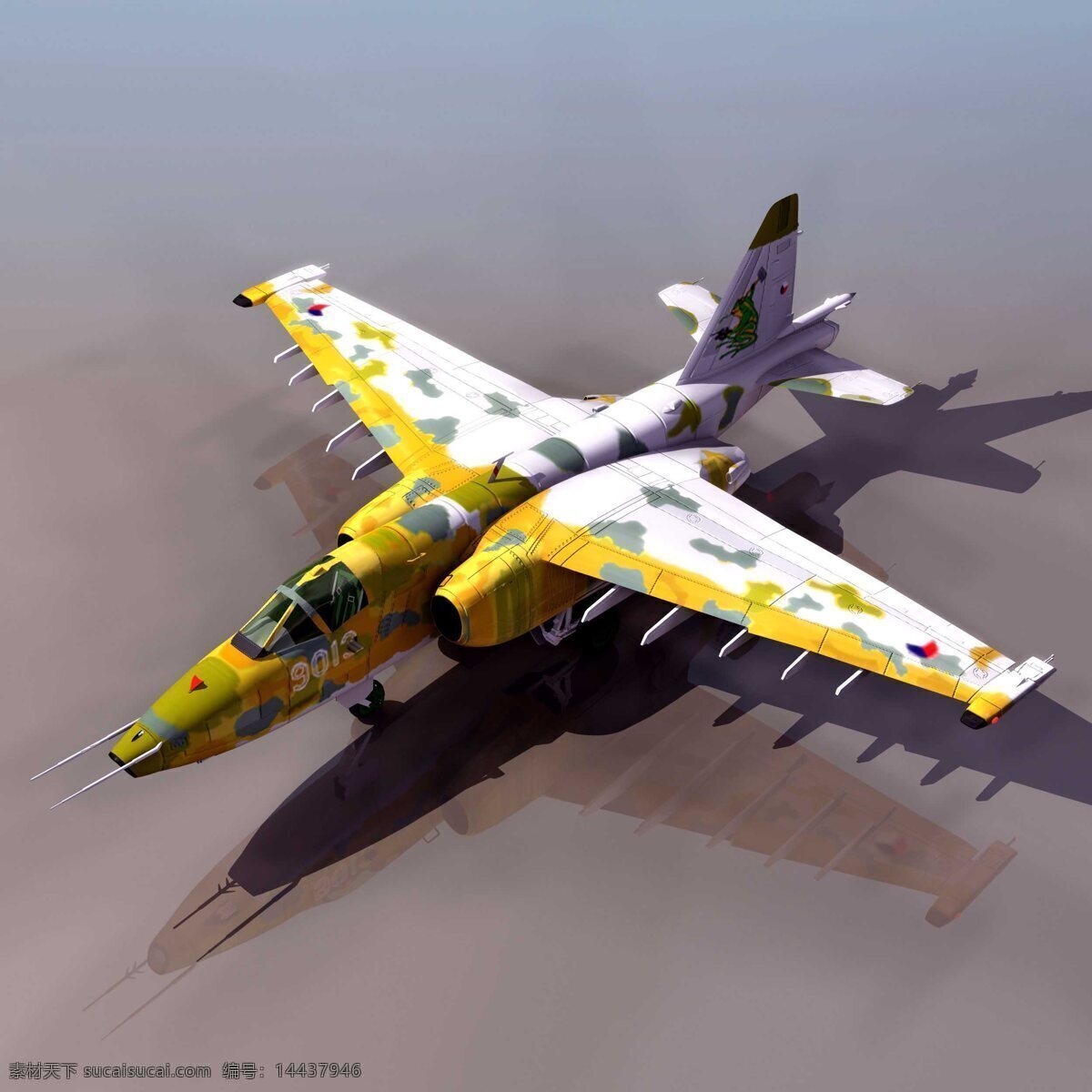 model fighter russian frogfoot 俄罗斯 战斗机 sukhoi 军事模型 空军武器库 3d模型素材 其他3d模型