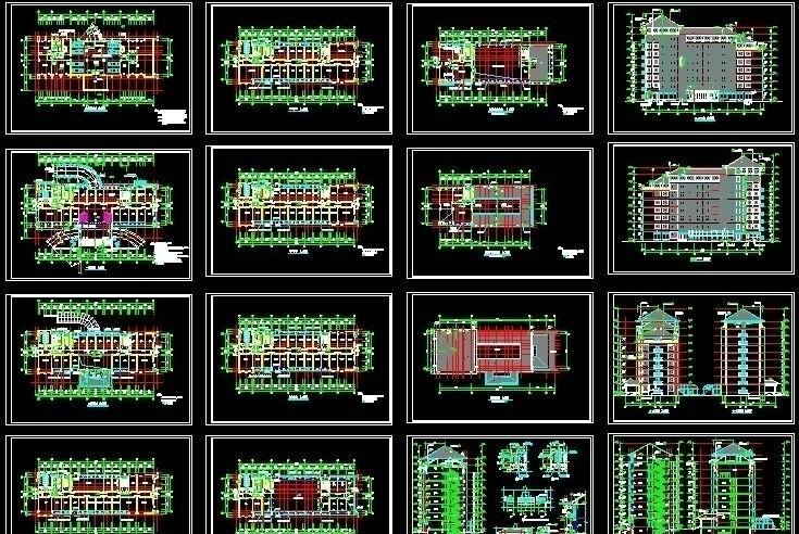 cad设计图 源文件 机关 办公 大楼 建筑 施工图 造型唯美 分区明确 漂亮门厅 造型栏杆 厕所布置合理 各类施工图 施工图纸 dwg cad素材 室内图纸