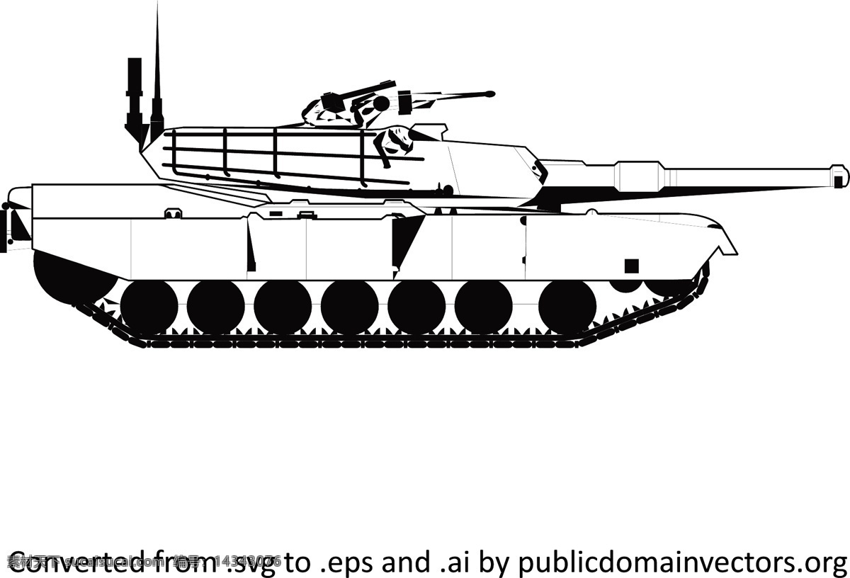 矢量图形 艾布 拉姆斯 坦克 车辆 公共 夹 剪贴画 军事 武器 艺术 域 运输 火炮 svg 矢量图 日常生活