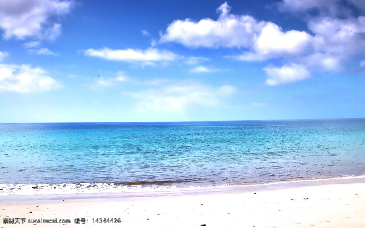 沙滩 风景 白云 海 天空 水 生活 旅游餐饮