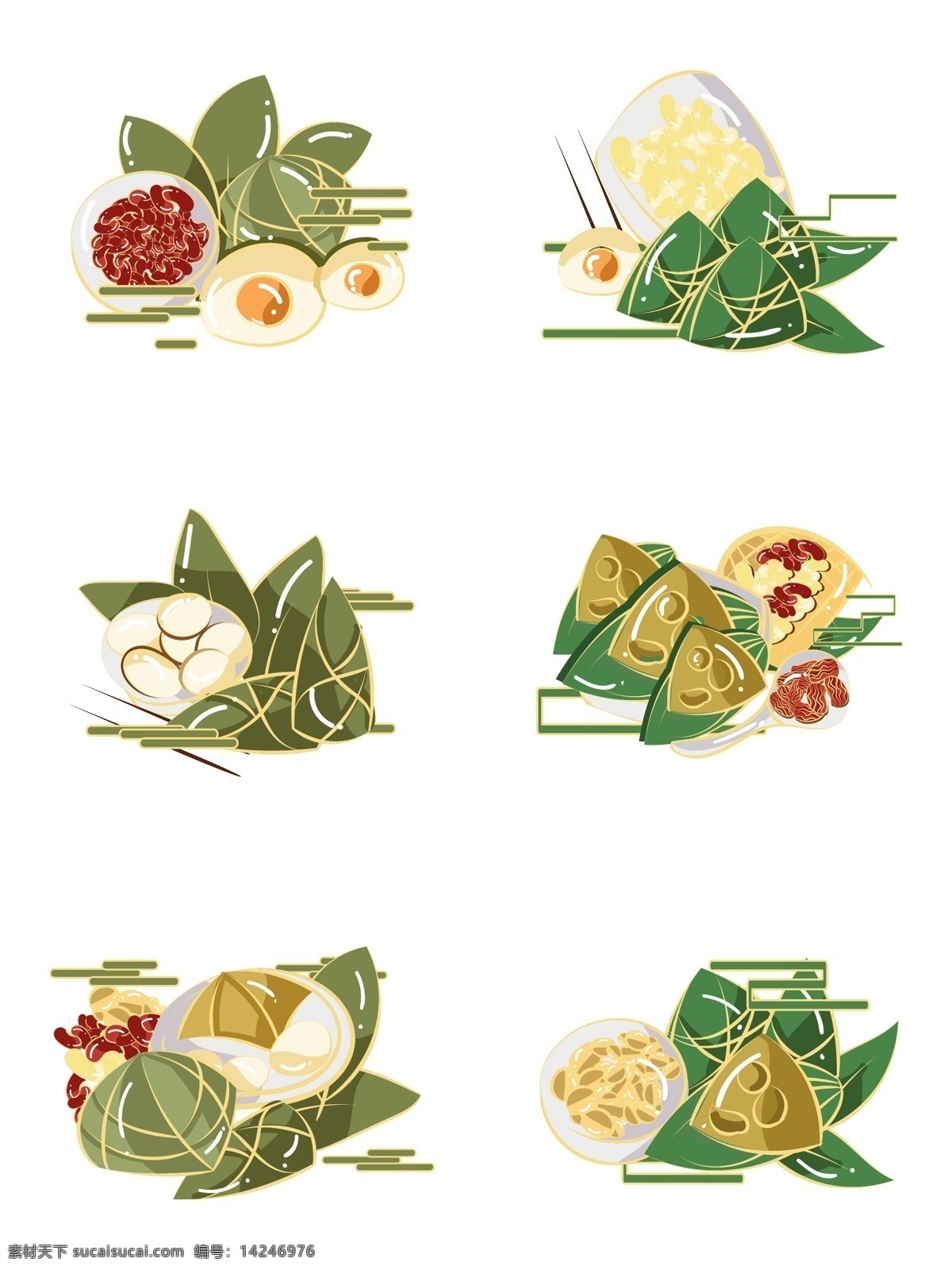手绘粽子 手绘 端午 端午节 粽子 中国风 传统元素 传统节日 插画
