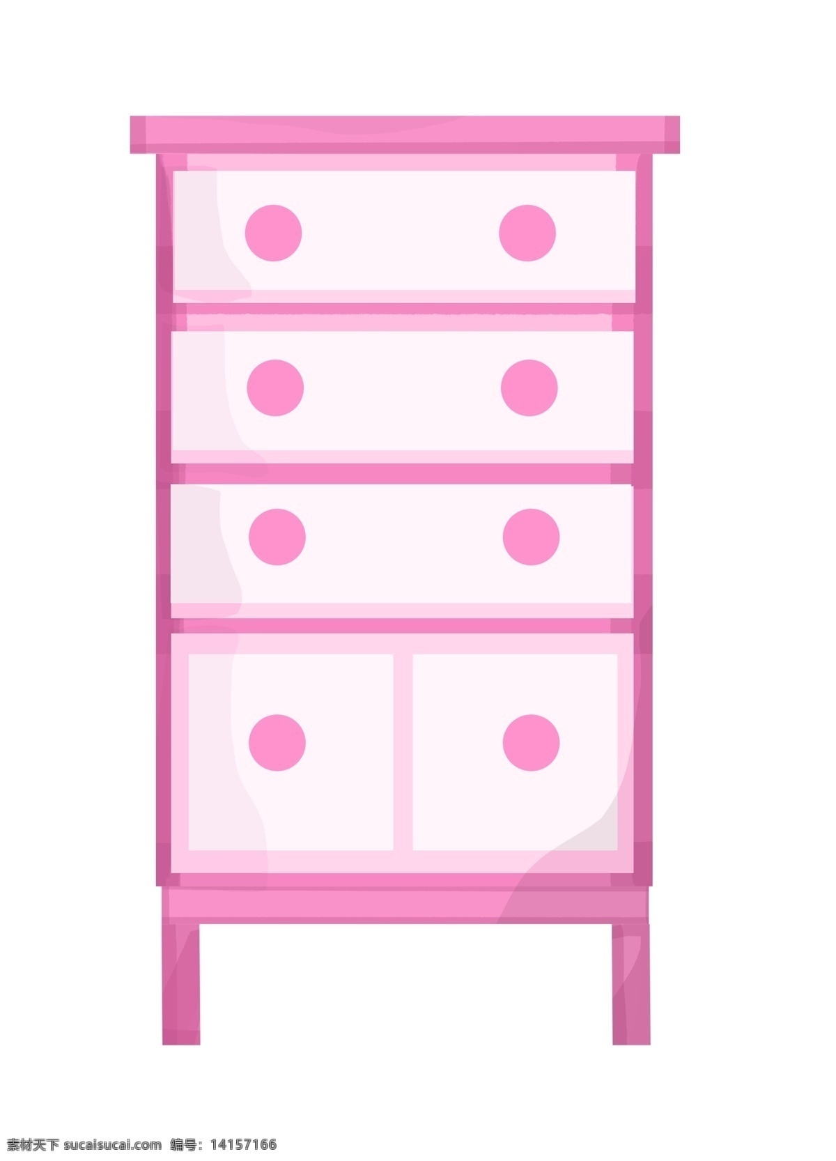 手绘 粉色 柜子 插画 系列 创意 少女系列 暖暖的粉色 迷人的粉色 粉色的柜子