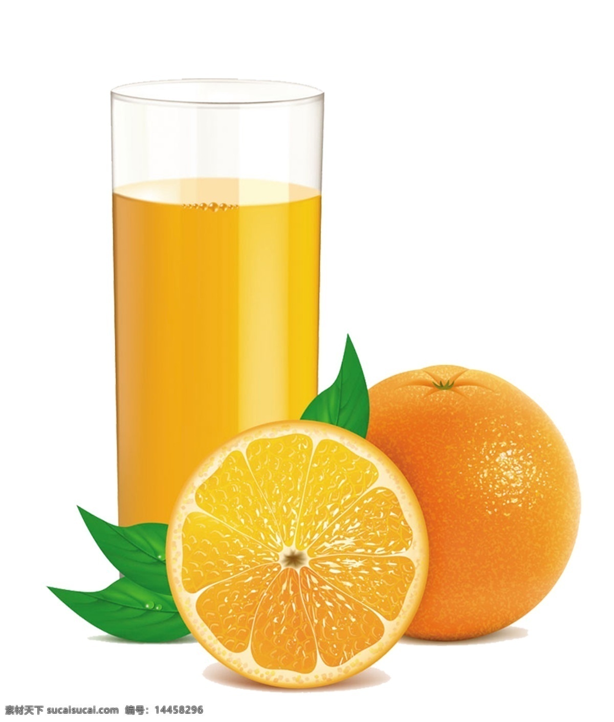 一杯 橙汁 水果 元素 一杯橙汁 果汁 水果元素