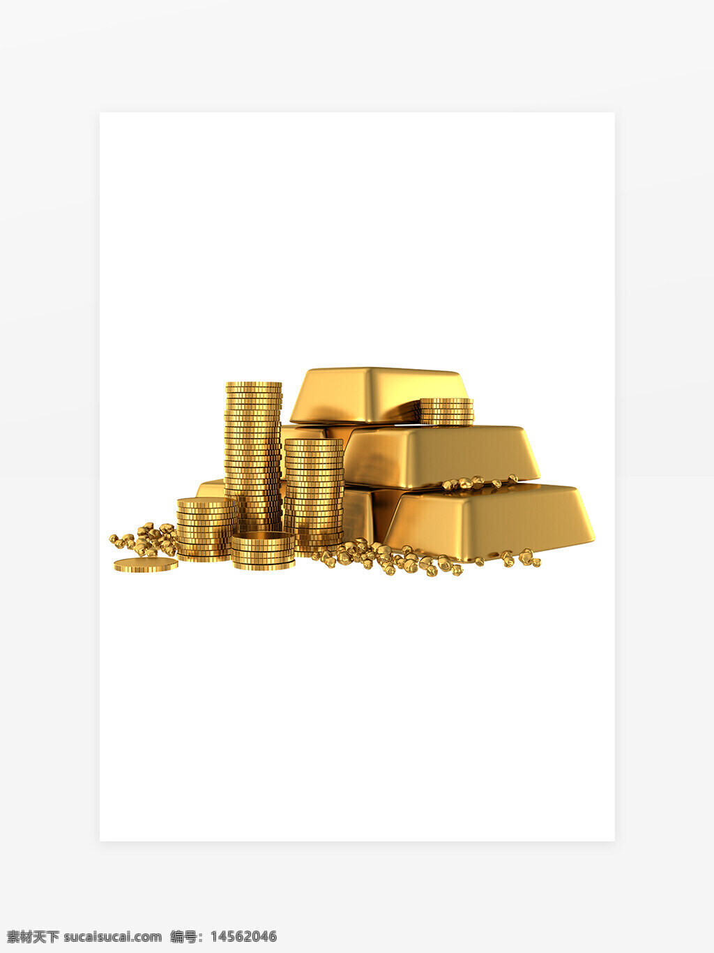 金砖 金块 金币 黄金 金融元素