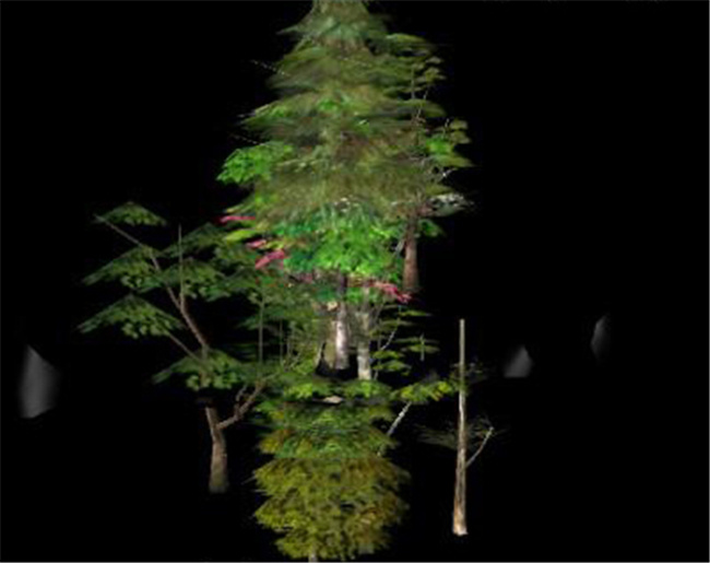 绿色植物 游戏 模型 绿色 树苗 模块 大树游戏装饰 树木网游素材 3d模型素材 游戏cg模型