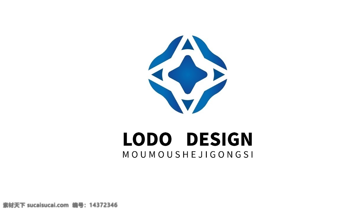 原创 科技 感 建筑工程 公司 logo 科技感 渐变 蓝色 标志