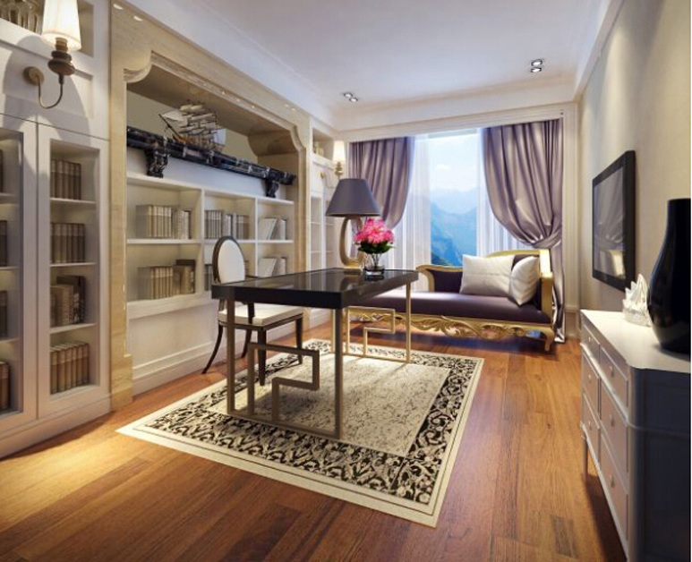 书房 3d 模型 免费 地板 沙发 室内设计 桌椅组合 max 灰色