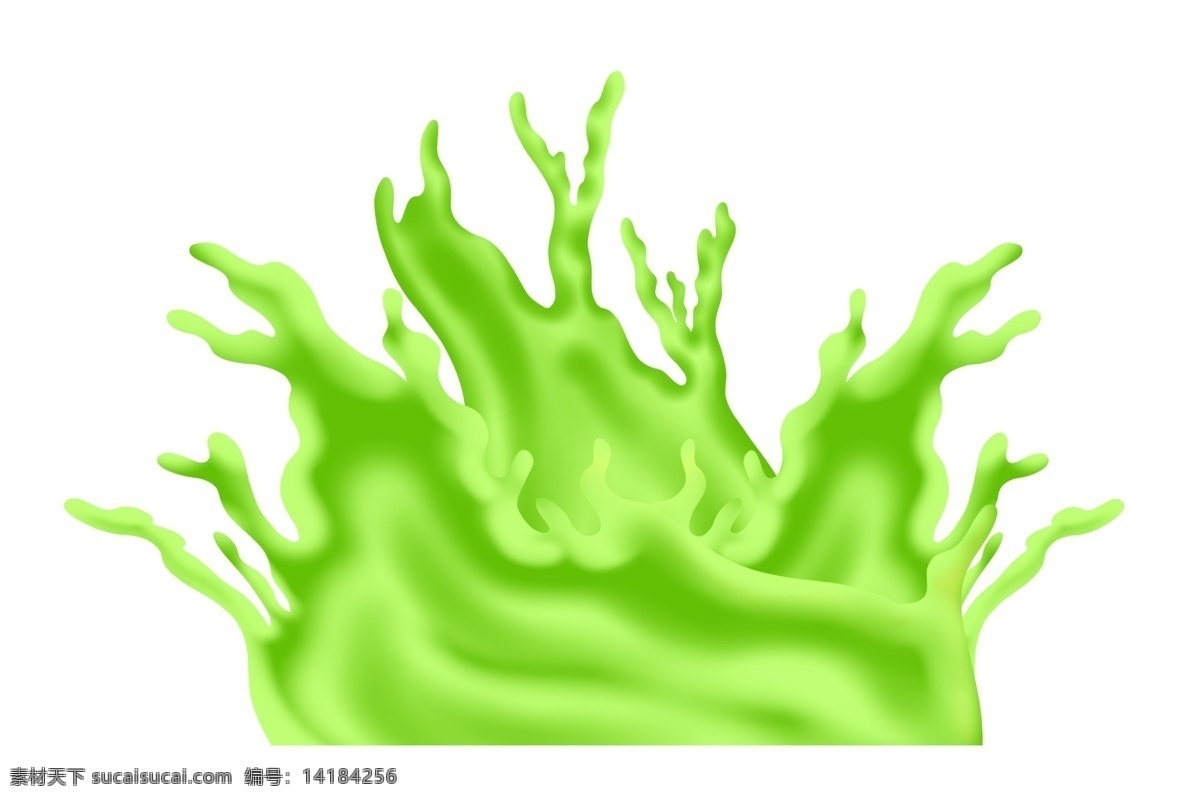 绿色 液体 飞溅 插图 绿色液体 飞溅液体 飞溅液体插图 插画